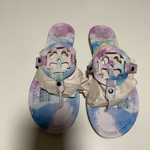 𝅺Everglades Tye Dye Flip Flops NIB